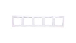 KARO Ramka pięciokrotna biała R-5S/00-37177