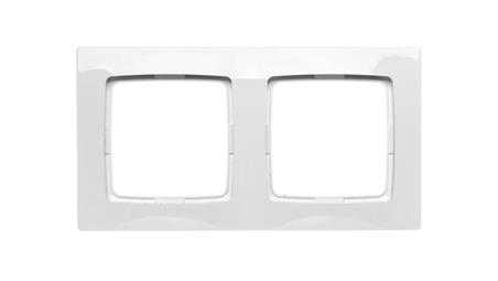 KARO Ramka podwójna biała R-2S/00-36690