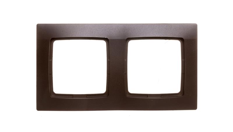 KARO Ramka podwójna czekoladowy metalik R-2S/40-36807