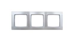 KARO Ramka potrójna srebrny perłowy R-3S/43-36999