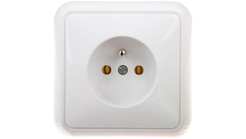 COSMO Gniazdo pojedyncze z/u białe 300432-43499 COSMO Gniazdo pojedyncze z/u białe 300432-43499