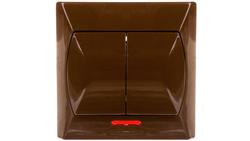 AKCENT Łącznik świecznikowy z podświetleniem brązowy ŁP-2AS/24-33216