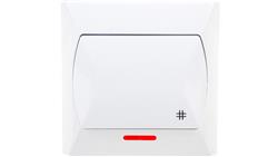 AKCENT Łącznik krzyżowy z podświetleniem biały ŁP-4AS/00-40973