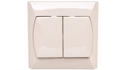 AKCENT Łącznik schodowy podwójny beżowy ŁP-10A/01-39966