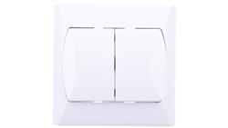 AKCENT Łącznik schodowy + pojedynczy biały ŁP-9A/00-40024