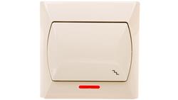 AKCENT Łącznik schodowy z podświetleniem beżowy ŁP-3AS/01-39942