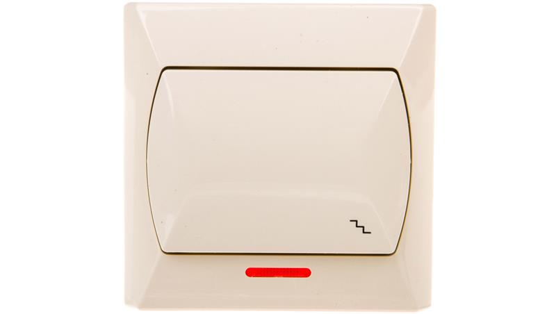 AKCENT Łącznik schodowy z podświetleniem beżowy ŁP-3AS/01-39942