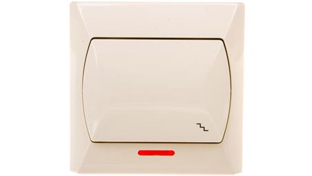 AKCENT Łącznik schodowy z podświetleniem beżowy ŁP-3AS/01-39942