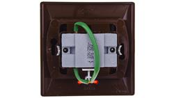 AKCENT Przycisk /dzwonek/ z podświetleniem brązowy ŁP-6AS/24-29429