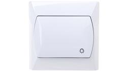 AKCENT Przycisk /światło/ biały ŁP-5A/00-27873