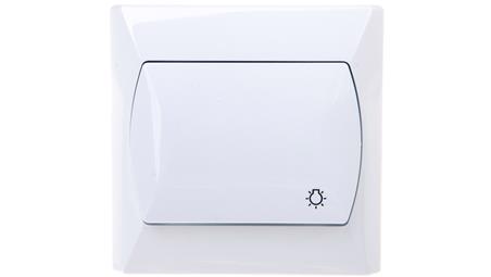 AKCENT Przycisk /światło/ biały ŁP-5A/00-27873