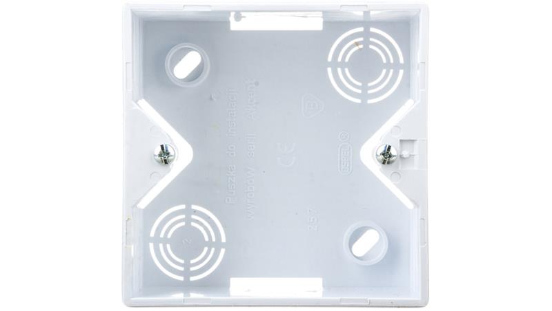 AKCENT Puszka natynkowa pojedyncza biała PNP-AG/00-29782