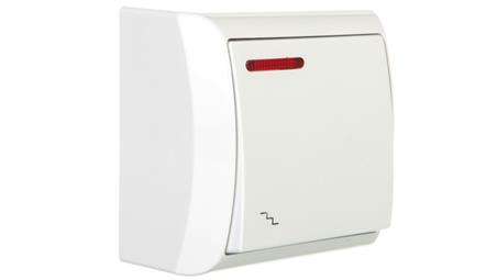 BIS Łącznik schodowy z podświetleniem biały ŁN-3BS/00-40026