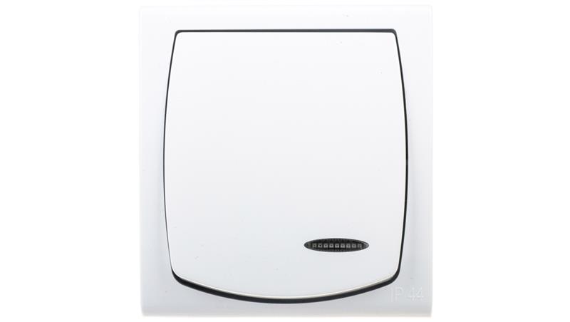 MADERA Łącznik hermetyczny pojedynczy z podświetleniem IP44 biały ŁNH-1NS/00-41778