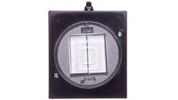 LAMBDA Łącznik hermetyczny świecznikowy IP44 czarny ŁNH-2LC/25-41751