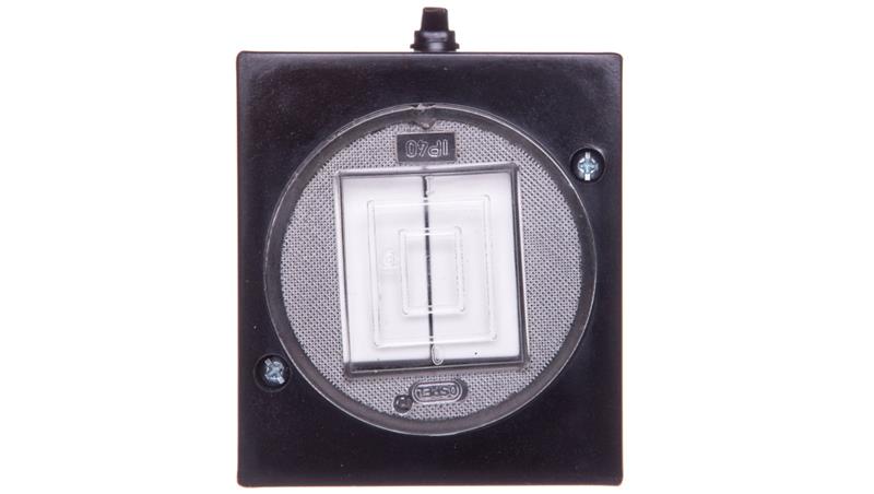 LAMBDA Łącznik hermetyczny świecznikowy IP44 czarny ŁNH-2LC/25-41751