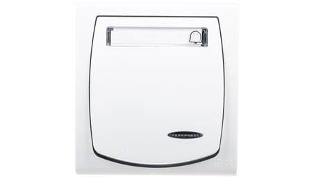 MADERA Przycisk hermetyczny /dzwonek/ z podświetleniem IP44biały ŁNH-6NS/00-30389