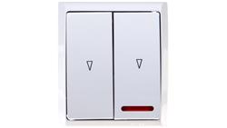 FALA Łącznik hermetyczny żaluzjowy IP44 z podświetleniem biały ŁNH-7HS/00-30307