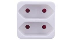 Rozgałęźnik wtyczkowy 2-gniazda b/u Euro 1508030-29363