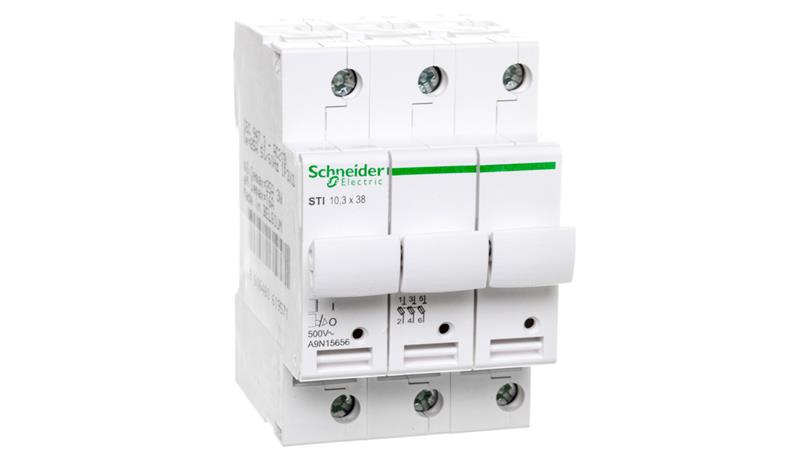 Rozłącznik bezpiecznikowy cylindryczny 3P 10x38mm STI A9N15656-24203 Rozłącznik bezpiecznikowy cylindryczny 3P 10x38mm STI A9N15656-24203