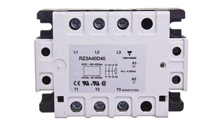 Przekaźnik półprzewodnikowy trójfazowy 24-440V AC 40A 4-32V DC RZ3A40D40-19060