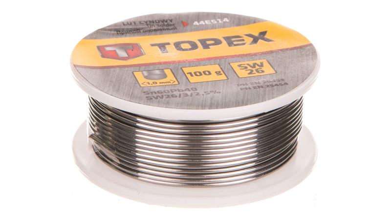 Lut cynowy 60 Sn drut 1,0mm 100g 44E514-80807