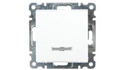 Lumina Łącznik zwierny z podświetleniem 10AX 230V biały WL0410-30784
