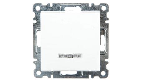 Lumina Łącznik zwierny z podświetleniem 10AX 230V biały WL0410-30784