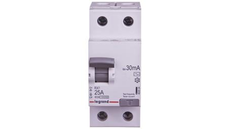 Wyłącznik różnicowoprądowy 2P 25A 0,03A typ AC P302 RX3 402024-20495