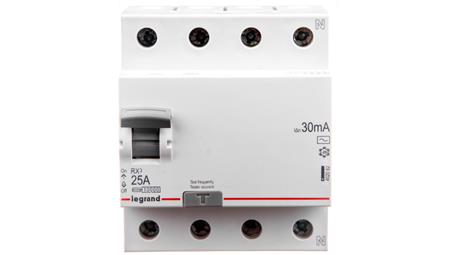 Wyłącznik różnicowoprądowy 4P 25A 0,03A typ AC P304 RX3 402062-20510