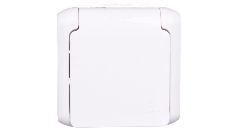 FORIX Gniazdo pojedyncze z/u 16A IP44 z przesłonami białe 782375-43020
