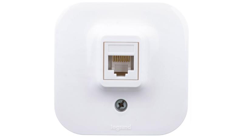 FORIX Gniazdo komputerowe pojedyncze RJ45 kat.5e UTP białe 782424-33929