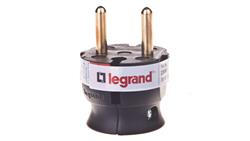 HELMO Wtyczka przenośna 2P 16A płaska czarna 50184-29097