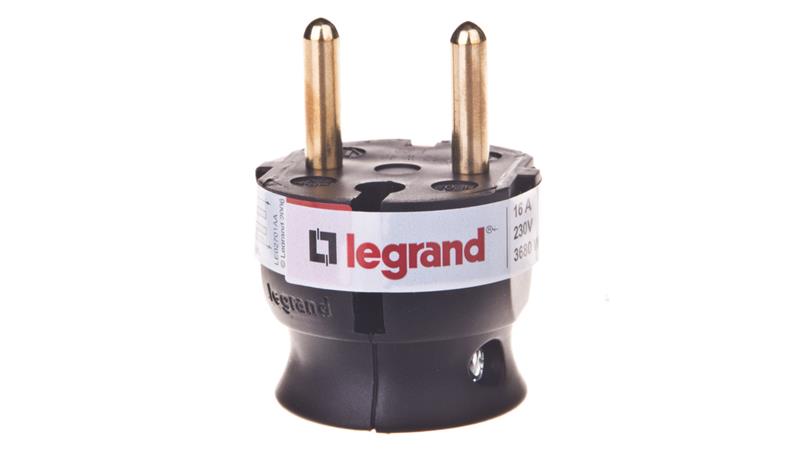 HELMO Wtyczka przenośna 2P 16A płaska czarna 50184-29097 HELMO Wtyczka przenośna 2P 16A płaska czarna 50184-29097