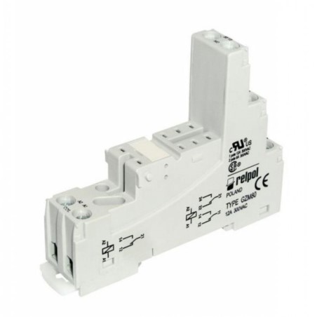 Gniazdo przekaźnika RM84- RM85, RM87L, RM87P, GZT80-szare