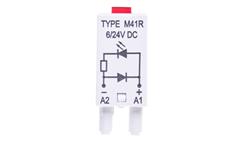 Moduł sygnalizacyjny LD (diody: LED czerwony + D) 6-24V DC M41R szary 854842-19848