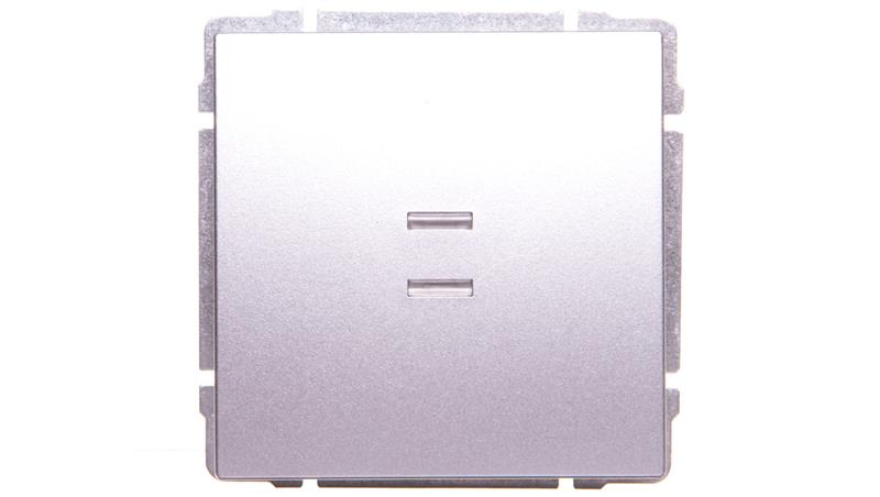 KOS66 Łącznik pojedynczy podświetlany aluminium 624011-30947
