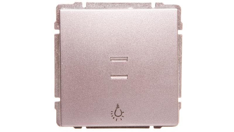 KOS66 Przycisk /światło/ podświetlany aluminium 624013-27977 KOS66 Przycisk /światło/ podświetlany aluminium 624013-27977