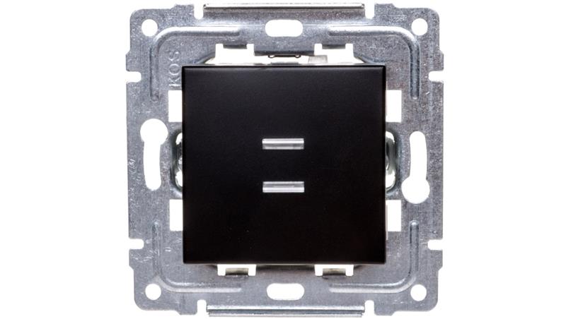 DANTE Przycisk światło / dzwonek podświetlany czarny 460910-29580