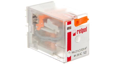 Przekaźnik przemysłowy 4P 6A 24V AC AgNi R4N-2014-23-5024-WT 860621-10610
