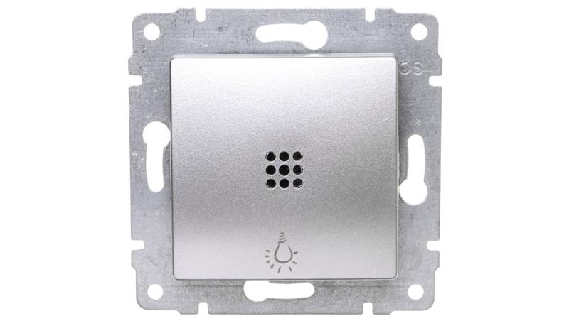 VENA Przycisk /światło/ z podświetleniem aluminium 524013-27979