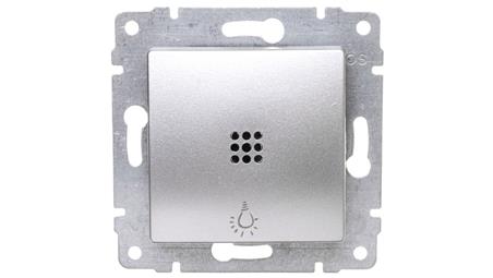 VENA Przycisk /światło/ z podświetleniem aluminium 524013-27979