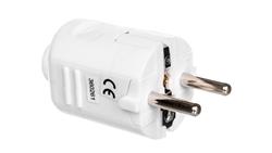 Wtyczka prosta 10/16A 250V 2P+Z biała YV-FA-4Z P0034-28948
