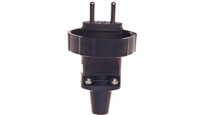 Wtyczka gumowa 10/16A 250V 2P+Z IP65 czarna P0037-28975 Wtyczka gumowa 10/16A 250V 2P+Z IP65 czarna P0037-28975