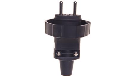 Wtyczka gumowa 10/16A 250V 2P+Z IP65 czarna P0037-28975
