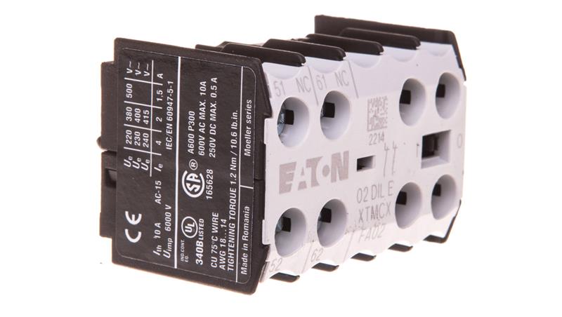 Styk pomocniczy 2R montaż czołowy 02DILE 010240-18266 Styk pomocniczy 2R montaż czołowy 02DILE 010240-18266