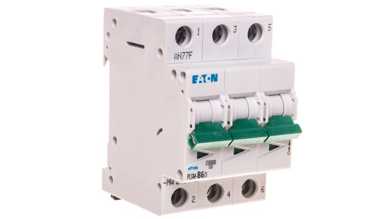Wyłącznik nadprądowy 3P B 6A 10kA AC PLSM-B6/3-MW 242442-16664 Wyłącznik nadprądowy 3P B 6A 10kA AC PLSM-B6/3-MW 242442-16664