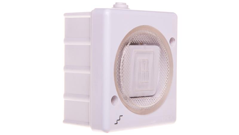 TROL Łącznik hermetyczny schodowy IP44 biały 140406 /24szt./-41819