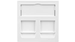 Adapter M45 dla 2xRJ45 biały DTG-2RM RW1 6119292-28130