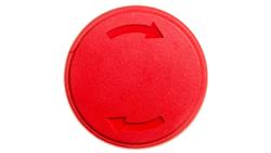 Napęd przycisku bezpieczeństwa czerwony ? 30mm odblokowanie przez obrót do zatrzymania awaryjnego, zgodnie z ISO13850 LPCB6634-1